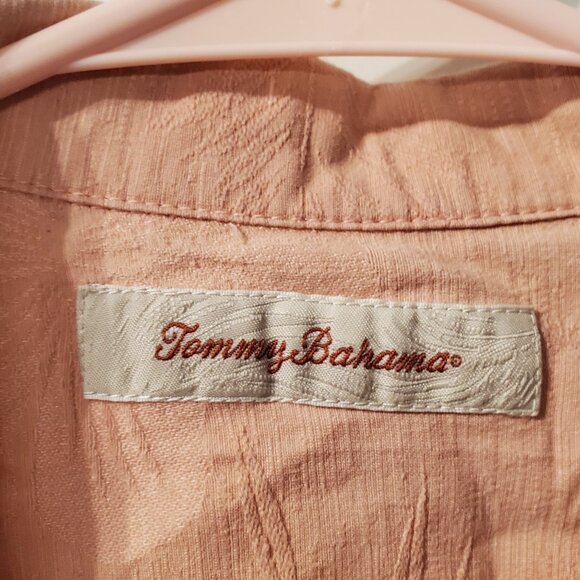 Tommy Bahama Men's Silk Print Shirt Short Sleeve Button Up- Large - Picture 2 of 6